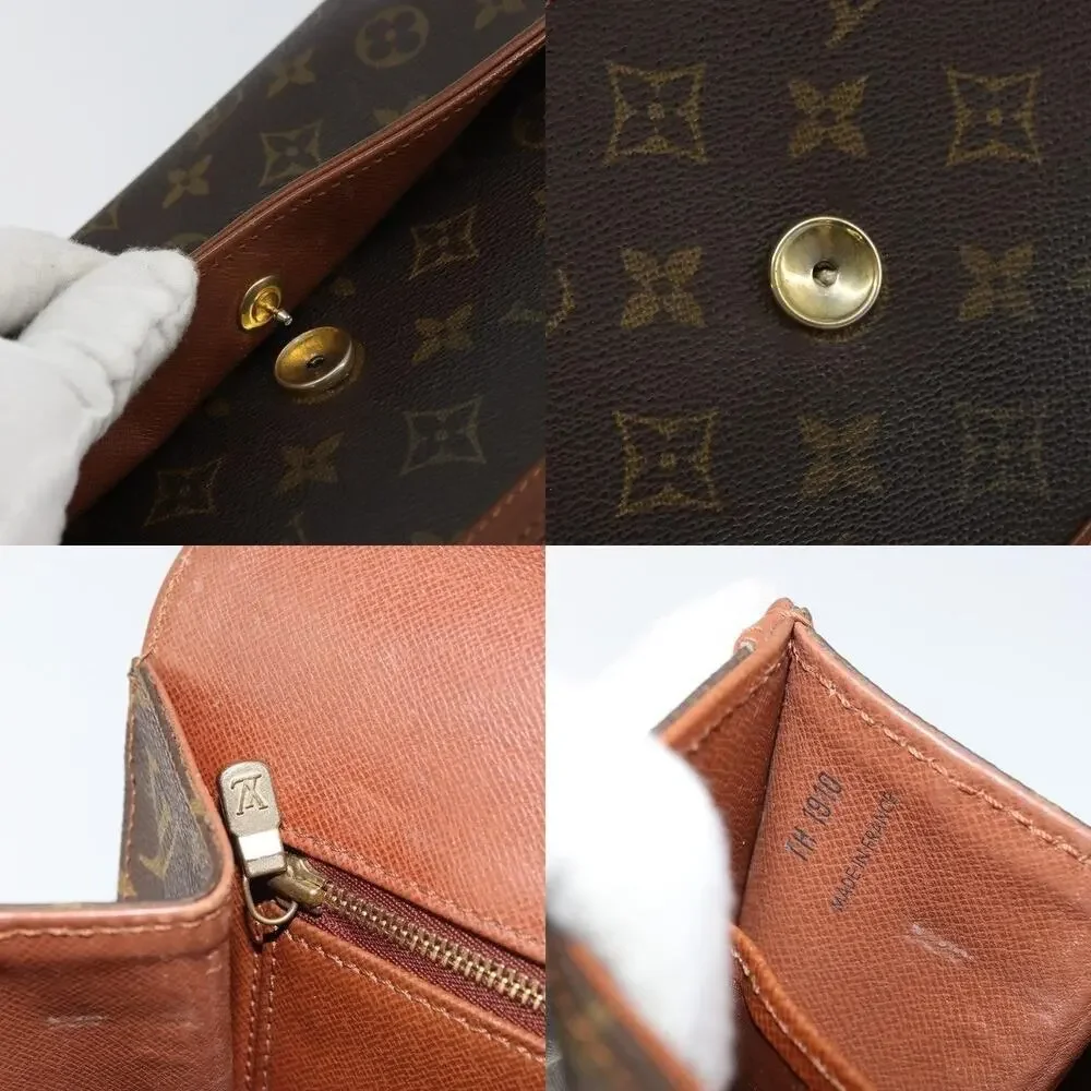 Louis Vuitton Monogram Pochette Dam GM Clutch Bag Brown